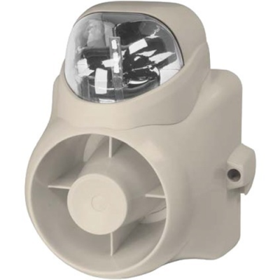 120 dB INDOOR / OUTDOOR TAMPER PROOF SIREN / CLEAR STROBE