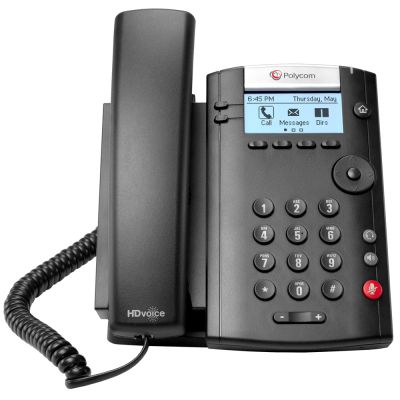 POLYCOM SOUNDPOINT IP VVX 201 BLACK TELEPHONE (NEW)