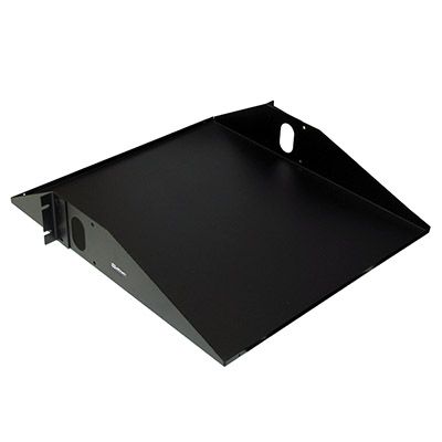 RACK-TEK DOUBLE-SIDED RACK SHELF, 17" x 19" - BLACK