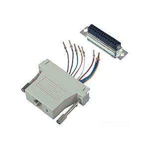 ALLEN TEL RS232 ADAPTER KIT 25-PIN TRIVIUM CONNECTORS MALE (NEW)