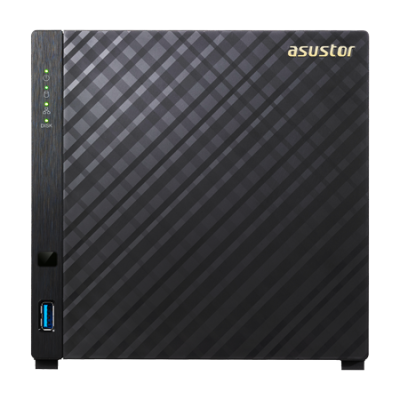 ASUSTOR AS3104T 4-BAY DATA STORAGE SERVER WITH (4) 3 TB HARD DRIVES (USED)