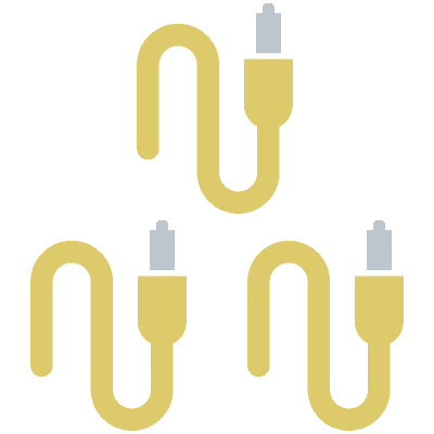 TRIPLE CAT-6 SHIELDED CABLE RUN
