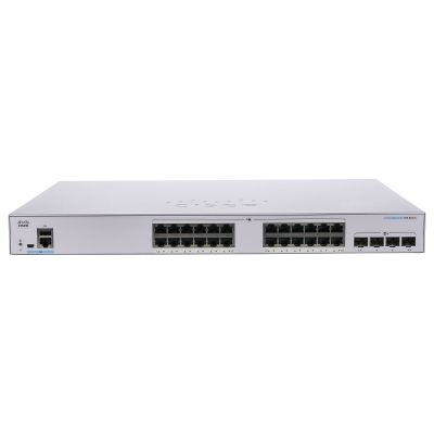 CISCO CBS350-24T-4X-NA 350X SERIES 24-PORT GIGABIT PoE STACKABLE MANAGED ETHERNET SWITCH WITH 10GbE SFP+