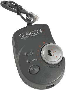 CLARITY TELEPHONE HANDSET AMPLIFIER IN-LINE PORTABLE