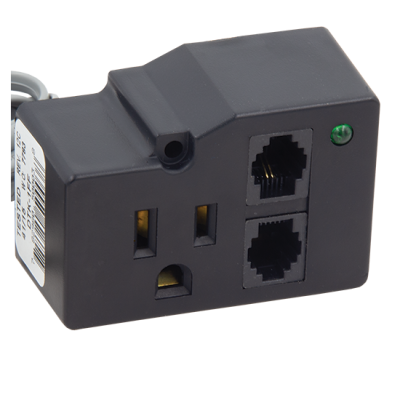 DITEK DTK-1FF 1-OUTLET AC SURGE PROTECTOR WITH 1PR