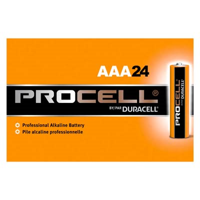 DURACELL PROCELL INDUSTRIAL AAA ALKALINE BATTERIES (24 PK)