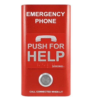 VIKING E-1600-RDA-EWP COMPACT EMERGENCY CALL BOX WITH ENHANCED WEATHER PROTECTION
