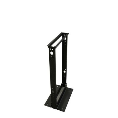 EQUIPMENT RELAY RACK 4 FT. (19" x 48"), 28RU, 2-POST OPEN FRAME FLOOR MOUNT, BLACK