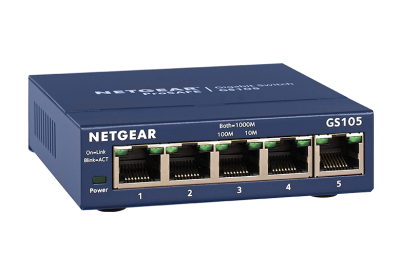 NETGEAR GS105 ETHERNET 5-PORT SWITCH