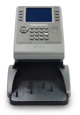 TIME CLOCK WITH BIOMETRIC HANDSCANNER