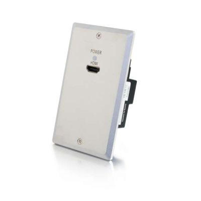 HDMI HDBASET OVER CAT-5 EXTENDER SINGLE GANG WALL PLATE TRANSMITTER - ALUMINUM