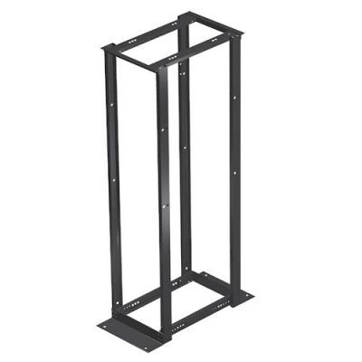 HOFFMAN OPEN 4-POST RACK, 19" x 45U - BLACK