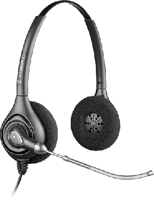 PLANTRONICS HW261 SUPRAPLUS BINAURAL POLARIS HEADSET - OVER THE HEAD - TWO EAR WITH A10 CORD