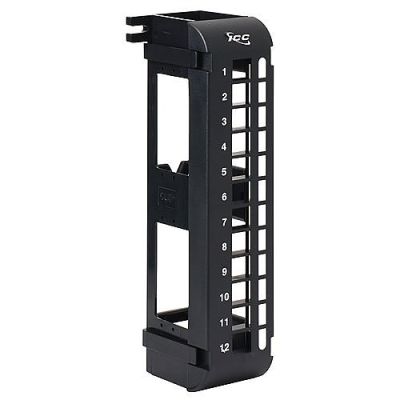 12-PORT HIGH DENSITY BLANK PATCH PANEL, WALL MOUNT