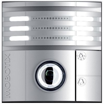 MOBOTIX T25 6MP HEMISPHERIC IP VIDEO DOOR STATION, SILVER (NEW)