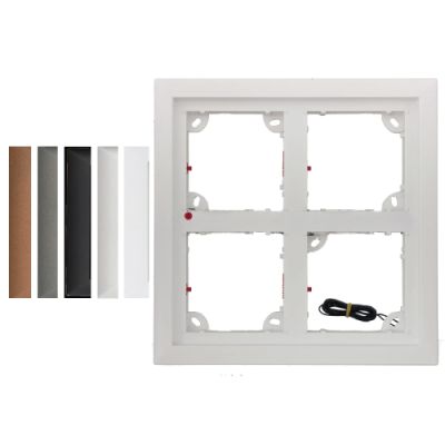 MOBOTIX QUAD FRAME, SILVER FOR T2x (NEW)