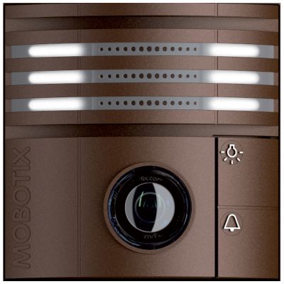 MOBOTIX T25 6MP HEMISPHERIC IP VIDEO DOOR STATION, AMBER (NEW)