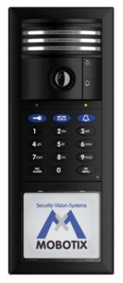 MOBOTIX T25 6MP HEMISPHERIC IP VIDEO DOOR STATION COMPLETE KIT3, BLACK (NEW)