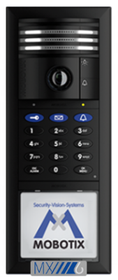 MOBOTIX T26 6MP HEMISPHERIC IP VIDEO DOOR STATION COMPLETE KIT3 WITH MXBUS, BLACK (NEW)