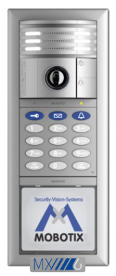 MOBOTIX T26 6MP HEMISPHERIC IP VIDEO DOOR STATION COMPLETE KIT3 WITH MXBUS, SILVER (NEW)