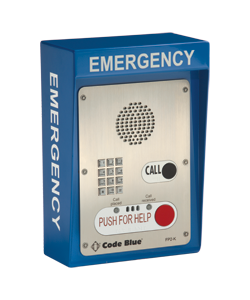 CODE BLUE CB 4-r WALL/POLE MOUNT LS1000 VoIP TWO-BUTTON WITH KEYPAD SPEAKERPHONE