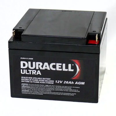 DURACELL ULTRA AGM SLA 12V 26Ah BATTERY (NEW)
