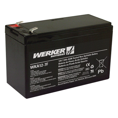 12-VOLT 7Ah2 EMERGENCY LIGHTING AND SECURITY BATTERY (NEW)