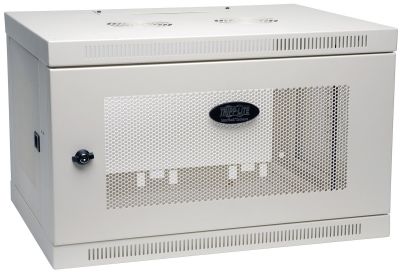 TRIPP-LITE SMARTRACK 6U WALL-MOUNT RACK ENCLOSURE CABINET - WHITE