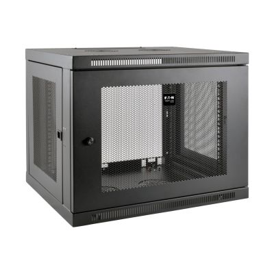 TRIPP-LITE SMARTRACK 9U SWITCH-DEPTH-PLUS WALL-MOUNT RACK ENCLOSURE CABINET - BLACK