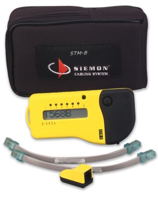SIEMON STM-8 CABLE TESTER WITH A, B, C, D REMOTE ADAPTERS (NEW)