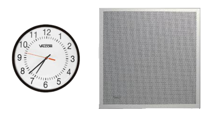 VALCOM VE4122-A12 IP CLOCK & ANALOG 2'x2' LAY-IN SPEAKER