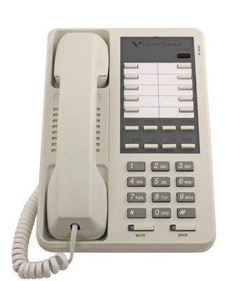 VODAVI 2803-08 2-LINE TELEPHONE, WHITE (NEW)