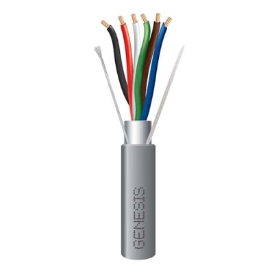 HONEYWELL GENESIS SECURITY CABLE, 18/6 STRANDED OAS SHIELDED CL2, GRAY (PER 1000 FT.)