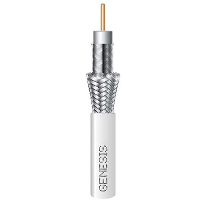 HONEYWELL GENESIS RG6 COAXIAL SHIELDED CABLE NON-PLENUM, WHITE (PER 500 FT.)