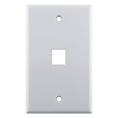 LEGRAND ON-Q SINGLE-GANG 1-HOLE FACEPLATE (WHITE)