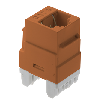 LEGRAND ON-Q CAT-6 KEYSTONE JACK (ORANGE)