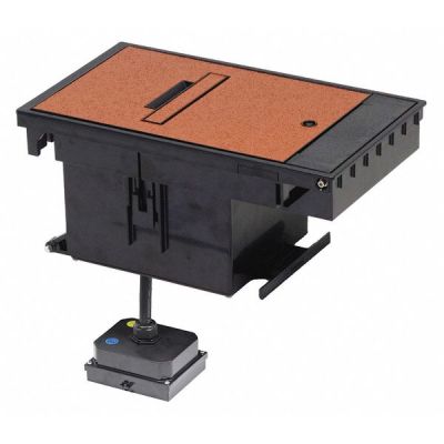 LEGRAND OUTDOOR GROUND BOX 2-GANG, 20 AMP DUPLEX RECEPTACLES, BROWN