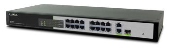 LUXUL XFS-1816P 18-PORT/16 PoE/2 GIGABIT UPLINK SMART SWITCH
