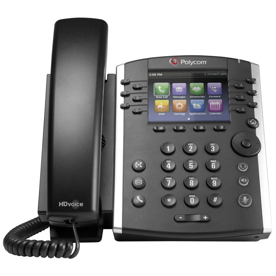 POLYCOM SOUNDPOINT IP VVX 400 BLACK TELEPHONE (USED)
