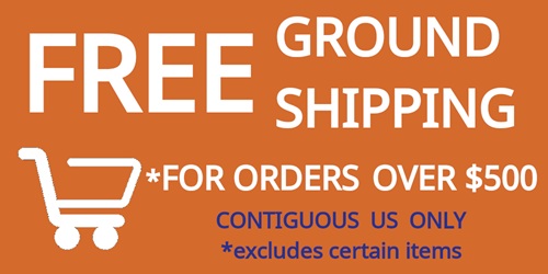 Free Shipping on Orders over $500