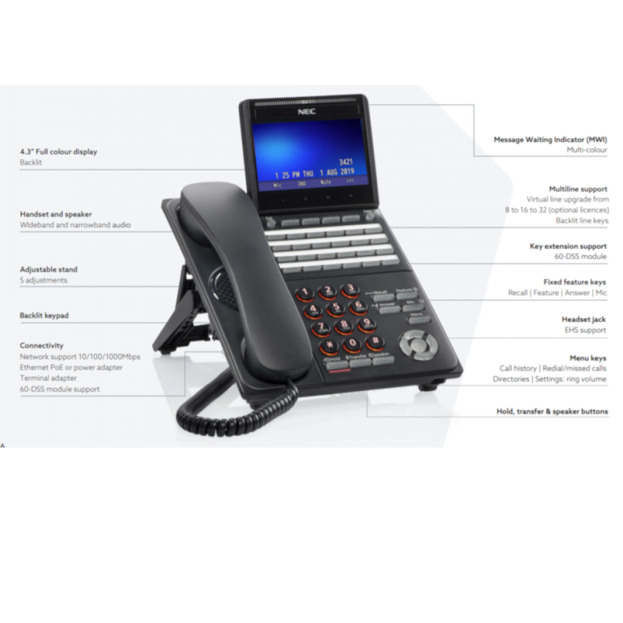 NEC ITK-24CG-1 BK IP COLOR DISPLAY TELEPHONE (NEW) NEC ITK-24CG-1 BK IP COLOR DISPLAY TELEPHONE (NEW)