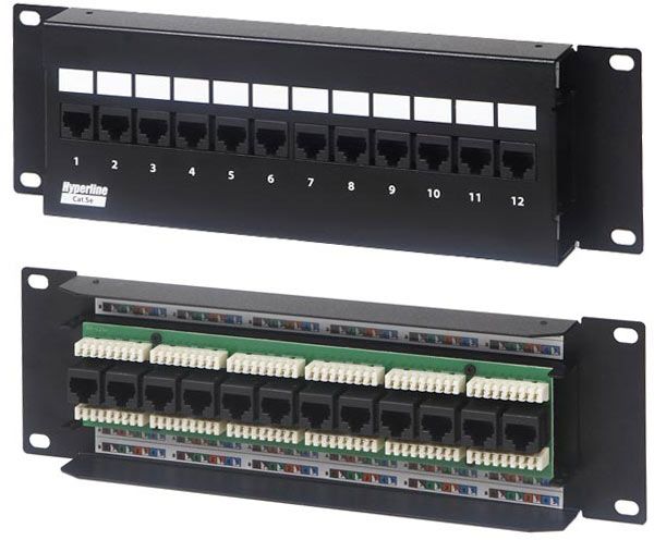 12 port patch on sale panel wall mount