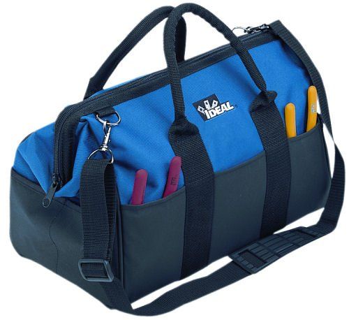 WORKPRO 16-inch Wide Mouth Tool Bag, Heavy Duty Cloth Tool Storage Ba