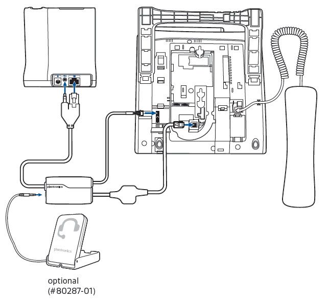 ELECTRONIC HOOK SWITCH CABLE 89280-11 Plantronics APN-91 NEC 