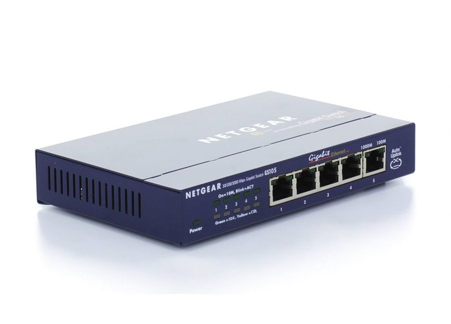 NETGEAR GS105 ETHERNET 5-PORT SWITCH