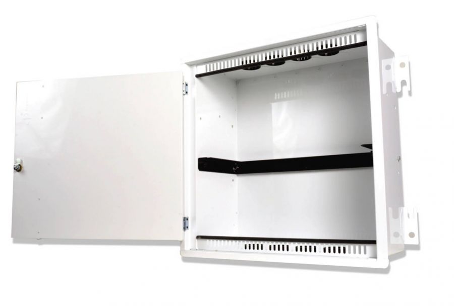 SIEMON PASSIVE CEILING ZONE ENCLOSURE, 4U, KEY LOCK, WHITE