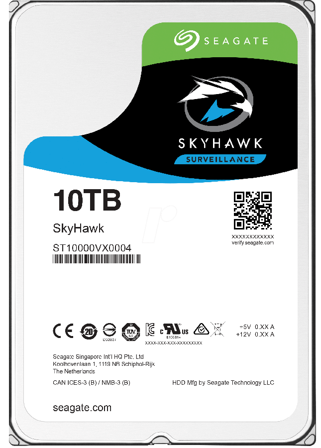 SEAGATE SKYHAWK SURVEILLANCE HDD HARD DRIVE    TB   SATA III 6GB/s