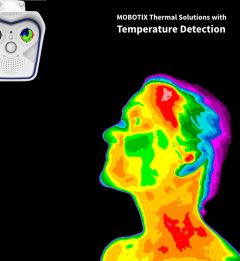 MOBOTIX TEMPERATURE DETECTION WEATHERPROOF THERMOGRAPHIC DUAL M16 CAMERA WITH 25° (R119) THERMAL LENS & 25° (B119) LENS (NEW)