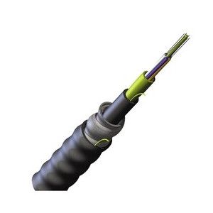 CORNING 12-STRAND SM TIGHT-BUFFERED (OS2) INTERLOCKING ARMORED, DIRECT BURIAL FIBER OPTIC CABLE (PER FT.)