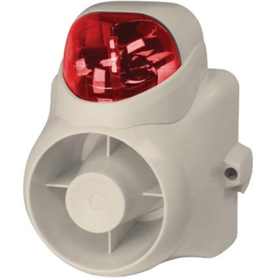 120 dB INDOOR / OUTDOOR TAMPER PROOF SIREN / RED STROBE